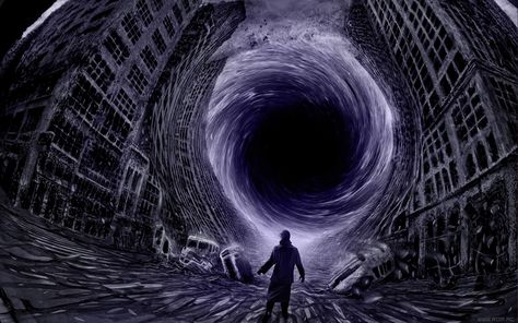 "The Abyss" by alexiuss Black Hole Wallpaper, Stare Into The Abyss, Dark Holes, Large Hadron Collider, Mandela Effect, Astral Plane, Ralph Mcquarrie, Picture Prompts, Into The Abyss