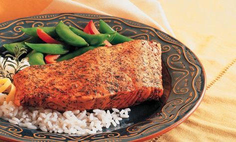 Old Bay® Baked Crusted Salmon courtesy of McCormick Tls Recipes, Recipes For Salmon, Recipe For Salmon, Blt Pasta, Crusted Salmon, Baked Salmon Recipes, Salmon Dishes, Old Bay, Baked Salmon