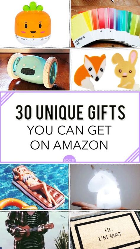 30 Unique Gifts You Can Get on Amazon! Gifts On Amazon, Unique Gift Guide, Gifts Amazon, Easy Diy Christmas Gifts, Christmas Gifts For Him, Easy Christmas Diy, Summer Gifts, Quirky Gifts, Unusual Gifts