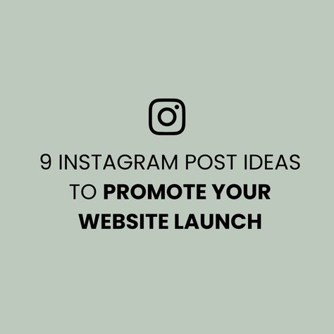 9 Instagram Post Ideas to Promote your Website Launch Instagram Launch Post Ideas, Website Instagram Post, Website Launch Idea, Instagram Post Ideas, Business Launch, Story People, Website Launch, Software Company, Branding Materials