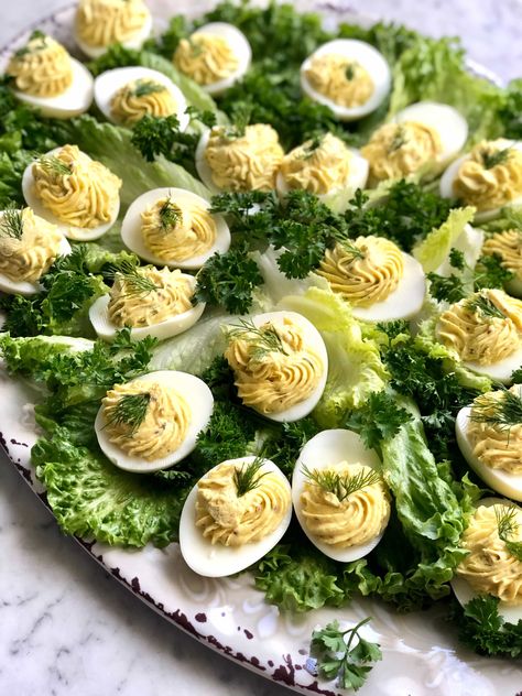 Spice up your deviled eggs with this delicious filling! #deviledeggs #quichemygrits | QuicheMyGrits.com Best Ever Deviled Eggs, Easter Deviled Eggs Recipe, Fathers Day Recipes, Hosting Dinner Party, Delicious Miss Brown, The Best Deviled Eggs, Best Appetizers Ever, Italian Lemon Pound Cake, Perfect Deviled Eggs