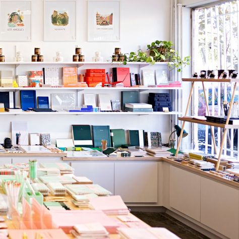 These Stationery Shops Help You Stock Up on Everything from Cards to Art Supplies and Notebooks Stationery Shops, Stationery Store Design, Store Inspiration, Moon Cakes, Stationary Store, Stationary Shop, Wall Planner, Art Supply Stores, Paper Hat