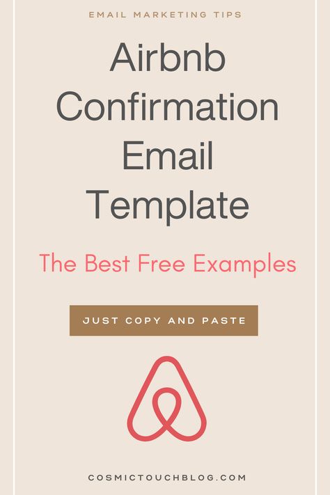 Elevate guest experiences with our free Airbnb confirmation email templates. Ensure seamless stays with the perfect welcome message! Airbnb Confirmation Email Template: The Best Free Examples Confirmation Email Template, Free Email Templates, Massage Business, Welcome Message, Email Marketing Template, Email Automation, Communications Strategy, Email Marketing Campaign, Email Template