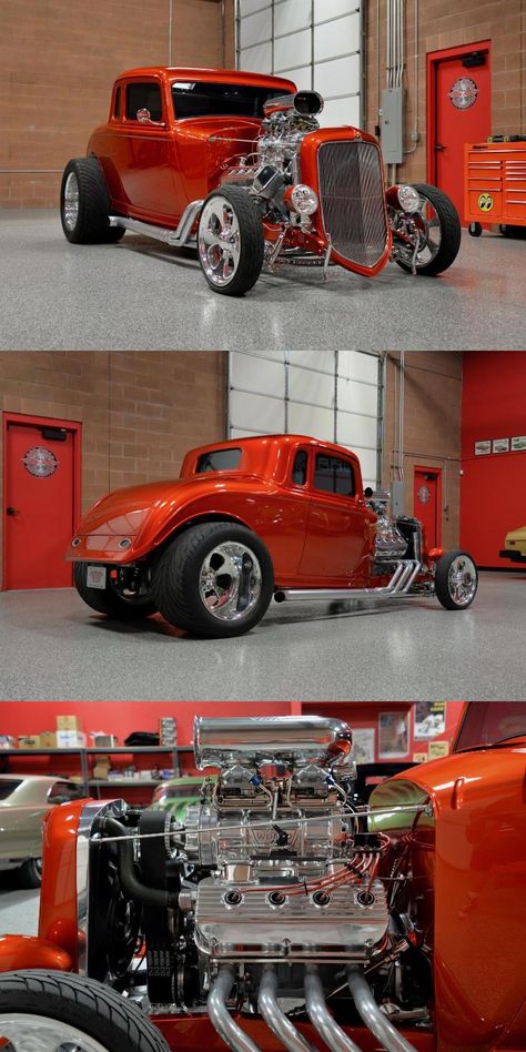 Hot Rod Autos, Street Rods Trucks, Hot Rod Art, Hot Rod Tattoo, Custom Rat Rods, Chevy Hot Rod, Hot Rod Cars, Kombi Pick Up, Old Hot Rods