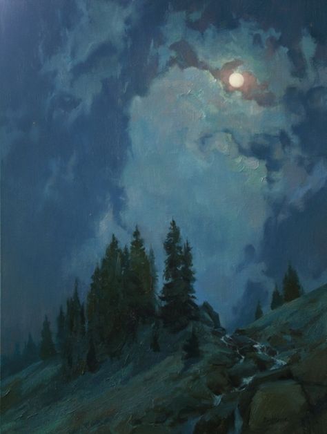 Istoria Artei, Moonlight Painting, Arte Inspo, Night Painting, The Night Sky, Whistler, Painting Inspiration, Classic Art, Night Sky