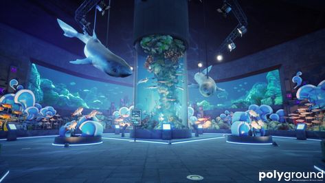 Dive into the future of museums! Experience lifelike exhibits with our virtual aquarium, created from real specimen scans. Explore now at Polyground: https://polyground.ai/search?category=192 #3d #museum #unrealengine Virtual Aquarium, Aquarium Museum, Future Museum, Graduation Inspiration, Hayday Farm Design, معرض فني, Cool Fish Tanks, Museum Exhibition Design, Cool Fish