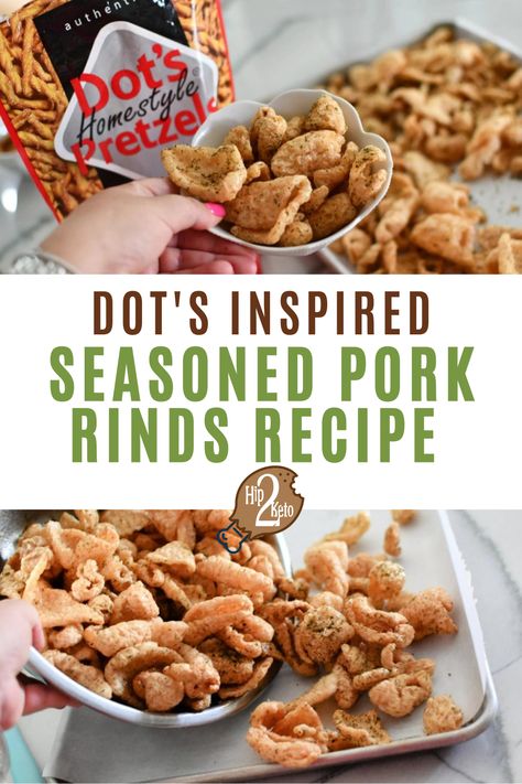 Recipes With Pork Rinds Keto, Pork Rind Seasoning, Sweet Pork Rinds Keto, Pork Rind Recipes Keto, Keto Copycat Recipes, Pork Rinds Recipes, Hip2keto Recipes, Keto Pork Rinds, Lchf Snacks