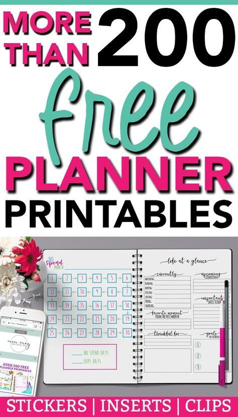 Mom Planner Printables Free, Free Planner Inserts, Happy Planner Free Printable, Planer Organisation, Free Planner Printables, Happy Planner Printables, Free Printables Organization, To Do Planner, Free Planner Stickers