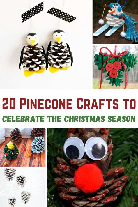 Looking for creative ways to decorate for Christmas? Check out these 20 Pinecone Craft Ideas for Christmas! From festive reindeer ornaments and frosty snowmen to whimsical gnomes and snowy pinecone trees, these easy DIY projects add a rustic, handmade touch to your holiday decor. Perfect for kids and adults, these fun crafts are sure to bring holiday cheer to your home this season! Christmas Ornaments Made From Pinecones, Gnomes From Pinecones, Pine Cone Penguins, Pinecone Crafts Christmas Kids, Christmas Pinecone Crafts For Kids Easy Diy, Kids Pinecone Crafts Christmas, Pinecone Winter Crafts, Decorate Pinecones For Christmas, Pine Cone Crafts For Kids Easy Christmas