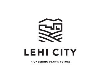 Logo / Lehi City Apartment Logo Design, Chamber Logo, Street Branding, City Logos Design, Place Branding, City Branding, Nature Logo Design, Construction Logo Design, Nature Logo