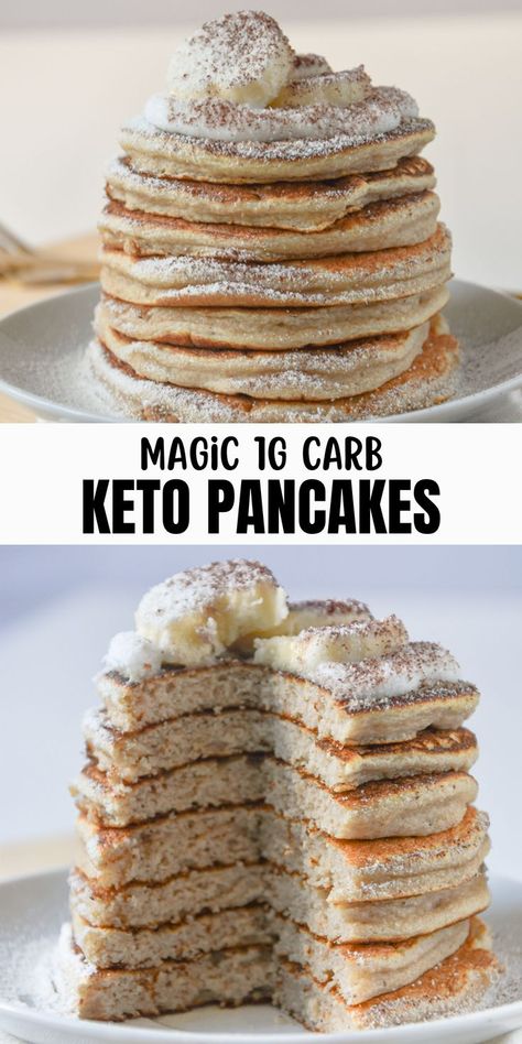 Low Carb Keto Pancakes Recipe Recipe With Protein Powder, Dairy Free Pancake Recipe, Protein Powder Pancakes, Best Keto Pancakes, Pancake And Waffle, Healthy Low Carb Breakfast, Dirty Keto, Dairy Free Pancakes, Pancake Calories