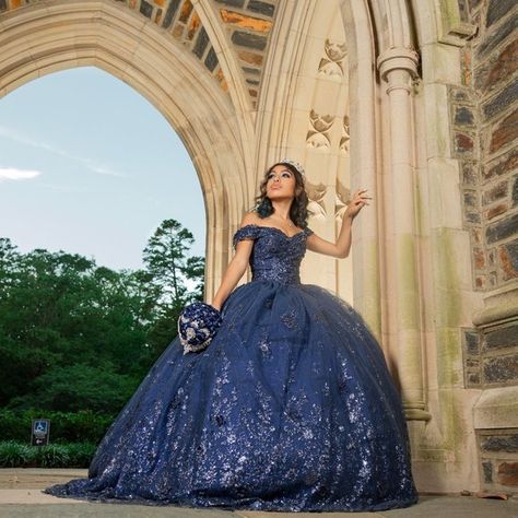 Navy Blue Quince Dress Navy Blue Quincenera Dresses, Navy Blue Ballgown Dress, Quince Dark Blue Dresses, Debut Dresses Filipino Navy Blue, Sweet 16 Dresses Navy Blue, Mid Night Blue Quince Dress, Royal Blue Debut Gown, Blue Navy Quinceañera Dress, Moonlight Blue Quince Dress