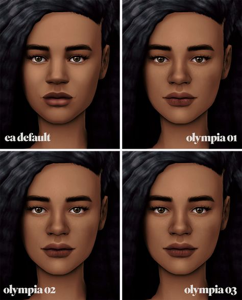 velvet scout; — olympia. this skinblend is what i’ve been... Ts4 Skinblends, Ts4 Hair, The Sims 4 Skin, Cc Shoes, Sims 4 Mm Cc, Skin Details, Sims 4 Cc Makeup, Sims 4 Body Mods, Sims 4 Cc Skin