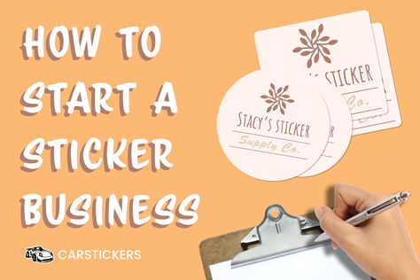 How To Start A Sticker Business, Start A Sticker Business, Stickers For Business, Sticker Business, Stickers Business, Make Stickers, Diy Xmas Gifts, How To Make Stickers, Business Stickers