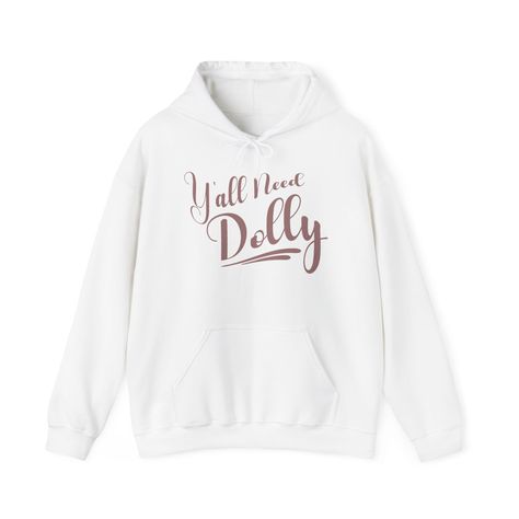 Y'all Need Dolly Hoodie, Dolly Parton Sweatshirt, Dolly Magic, Dolly Parton Gifts by IvanhoeOutpost on Etsy Dolly Sweatshirt, Dolly Parton, Southern Charm, Heathers, Color Matching, The Queen, See It, Pullover Hoodie, Of Love