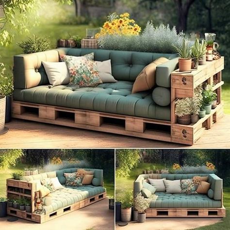 Palette Furniture, Pallet Patio Furniture, Pallet Patio, Homemade Tables, Tables Diy, Pallet Furniture Outdoor, Outdoor Decor Backyard, Anna White, Diy Furniture Table