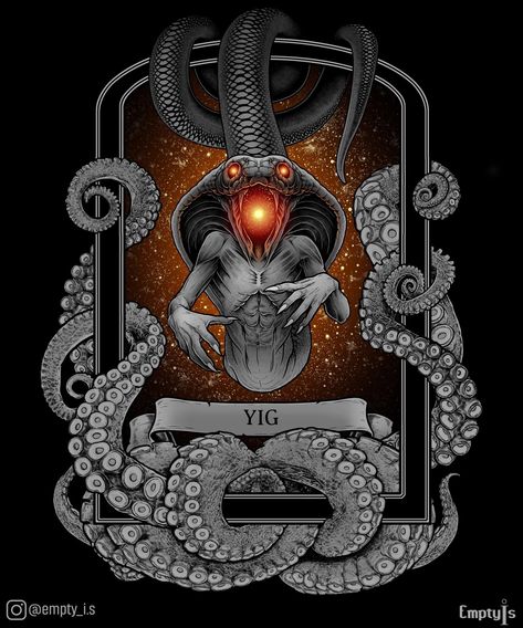 Lovecraft Mythos, The King In Yellow, Cthulhu Tattoo, King In Yellow, Lovecraft Art, Overlay Color, Cthulhu Art, Lovecraft Cthulhu, Serpent Snake