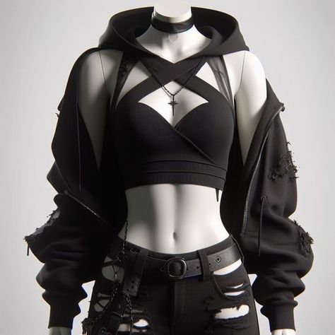 Techwear Top, Techwear Outfits Women, Techwear Female, Techwear Dress, Female Techwear, Cyberpunk Goth, Techwear Aesthetic, Techwear Women, Indie Dress