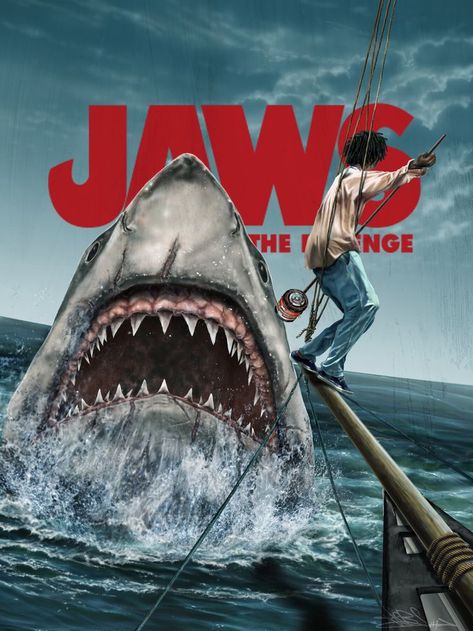 Jaws 4, Jaws Movie, The Revenge, Mako Shark, Shark Art, Horror Movie Icons, Lake Placid, Shark Week, Poster Artwork