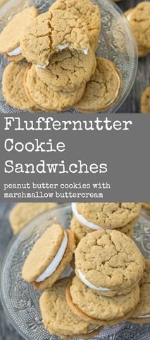 Best Peanut Butter Cookies Ever, Fluffernutter Cookies, The Best Peanut Butter Cookies, Dessert Oreo, Best Peanut Butter Cookies, Cookie Sandwiches, Chewy Peanut Butter Cookies, Baking Goods, Best Peanut Butter