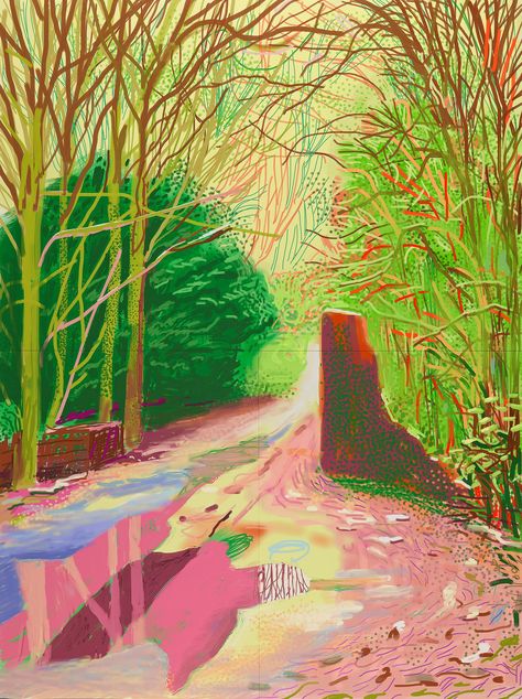 The last 10 years of David Hockney: from oil and canvas to iPad drawings – in pictures David Hockney Artwork, David Hockney Landscapes, David Hockney Ipad, David Hockney Paintings, David Hockney Art, Pop Art Movement, East Yorkshire, Ipad Drawings, David Hockney