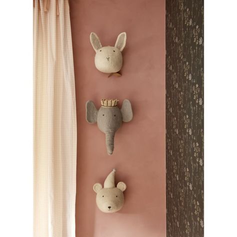 Nursery Decor Felt Elephant, Bunny Wall Decor, Animal Head Wall Decor, Eclectic Nursery, Head Wall Decor, Elephant Wall Decor, Animal Head Wall, Sports Wall Decor, Adorable Nursery