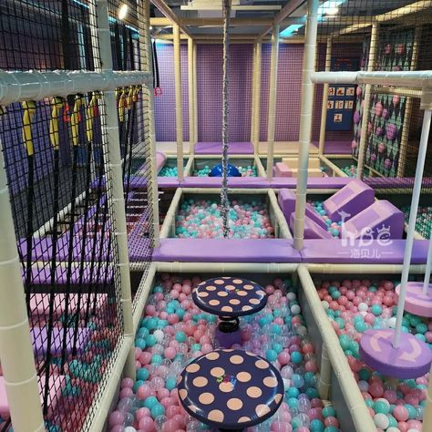 Cool Playground Ideas, Sensory Playground, Fun Basement, Indoor Playset, Soft Play Centre, Trampoline Room, Indoor Play Centre, Indoor Play Area, Indoor Playroom