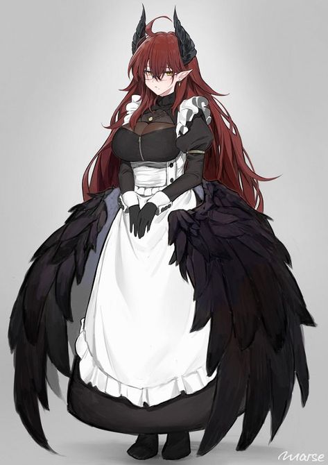 Persona Anime, Anime Maid, Dungeons And Dragons Characters, 판타지 아트, 영감을 주는 캐릭터, Female Character Design, Monster Girl, An Anime, Fantasy Character Design