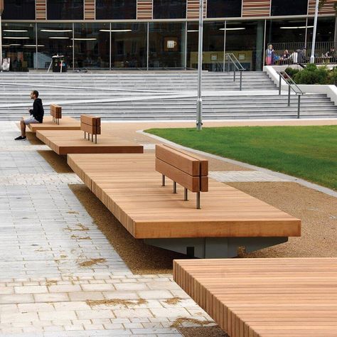 Park Bench Ideas, Bench Design Ideas, Park Bench Design, Urban Furniture Design, Bench Design, Parks Furniture, Urban Landscape Design, Outside Seating, Public Seating