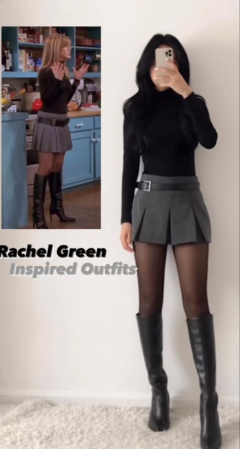 Looks Hip Hop, Rachel Green Outfits, 90’s Outfits, 90s Inspired Outfits, Chique Outfits, Outfit 90s, 90s Fashion Outfits, 90s Outfit, Rachel Green