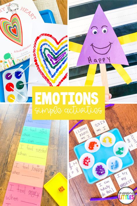 Feeling Activities For Kids, Feelings Activities Kindergarten, Toddle Room, Feeling Activities, Emotions Lesson, Preschool Feelings, Emotions Preschool Activities, Feelings Activities Preschool, Lesson Plans For Preschool