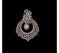 Rose gold with diamond pendant - Buy Rose gold with diamond pendant online - Pendants on sale - Krishna Pearls Diamond Pendant Jewelry, Pendent Set, Diamond Locket, Bijoux Art Nouveau, Diamond Pendent, Diamond Pendants Designs, Pendant Sets, Jewellery Design Sketches, Diamond Pendant Sets