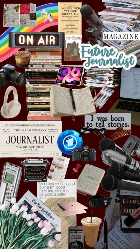 #journalism #journalist #journal #press Journalist Ideas, Journalism Quotes, Journalism Major, Journalism Career, Manifesting Vision Board, Broadcast Journalism, My Future Job, Vision Board Wallpaper, Career Vision Board