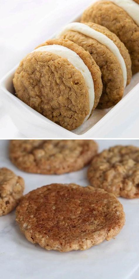 Best Oatmeal Cookies, Oatmeal Cream Pies, Oatmeal Cream, Cream Pies, Lost 100 Pounds, Oatmeal Cookie Recipes, C Is For Cookie, Whoopie Pies, Bake Sale