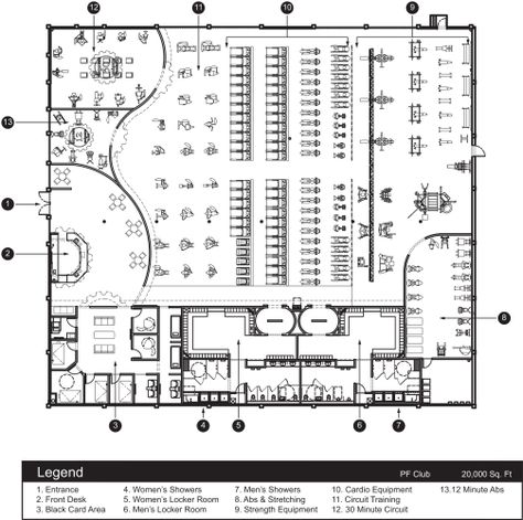 Fitness Layout Plan, Gym Floor Plan Layout, Fitness Center Floor Plan, Gym Design Plan, Gym Plan Architecture, Gym Architecture Design, Sport Complex Architecture, Gym Layout Plan, Gym Layout Design