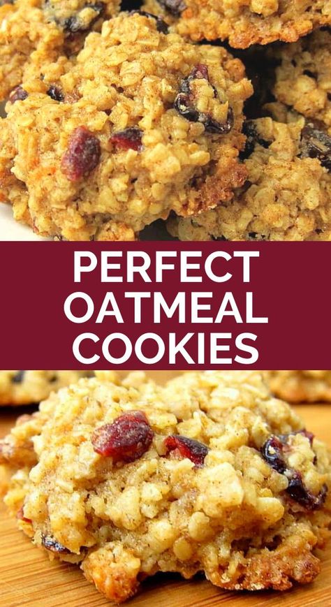 Oatmeal Cookie Recipes Healthy, Old Fashioned Oatmeal Cookies, The Best Oatmeal, Oatmeal Raisin Cookie, Best Oatmeal Cookies, Raisin Cookie, Old Fashioned Oatmeal, Cookie Stand, Healthy Oatmeal Cookies