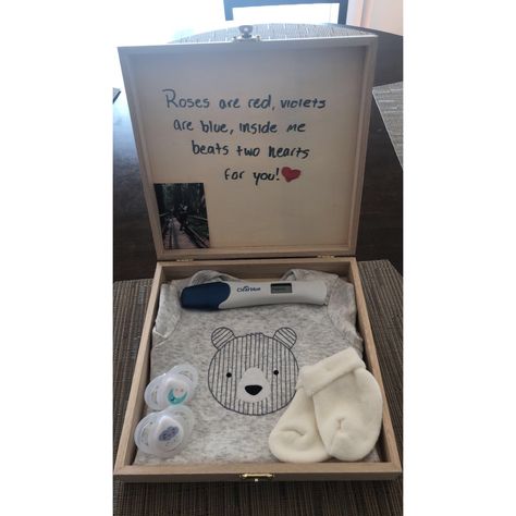 Telling Bf Im Pregnant, Baby Suprise Idea For Family, Pregnancy Suprise Ideas, Telling Boyfriend Your Pregnant Ideas, You’re Going To Be A Daddy Surprise, Pregnancy Announcement Box Grandparents, Baby Announcement To Daddy To Be, Ways To Tell Your Husband Your Pregnant, Telling Boyfriend Your Pregnant