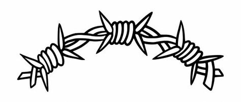 Barbed Wire Drawing, Barbed Wire Tattoo, Wire Tattoo, Tattoo Png, Barbed Wire Tattoos, Traditional Tattoo Old School, Beginner Tattoos, Tattoo Old School, Clever Tattoos