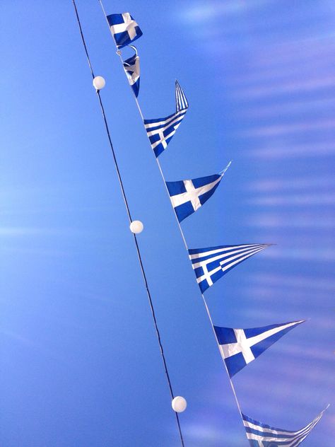 Greek flags. Mykonos Themed Party, Greek Festival, Greek Flag, Pictures Images, Mykonos, Theme Party, Fashion Pictures, Athens, Party Themes