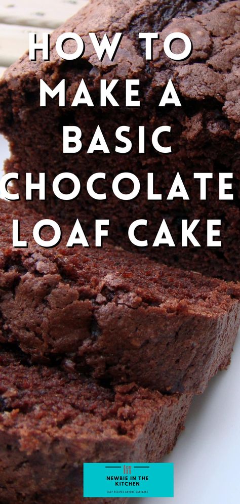 A simple, easy chocolate loaf cake recipe is moist, rich and chocolatey. Perfect for new cooks and is a go to basic recipe Chocolate Loaf Cake Recipe, Basic Chocolate Cake, Malt Loaf, Super Moist Chocolate Cake, Chocolate Loaf, Tea Loaf, Chocolate Loaf Cake, Loaf Cake Recipes, Chocolate Pound Cake