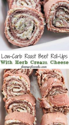 Are you looking for a low-carb appetizer for the holidays? These Low-Carb Roast Beef Roll-Ups are an easy, make-ahead appetizer that will disappear before your eyes! #easyappetizer #Keto #lowcarb Low Carb Roast, Snacks Til Fest, Roast Beef Roll Ups, Beef Roll Ups, Meat Roll, Cena Keto, Rolled Sandwiches, Banting Recipes, Beef Roll