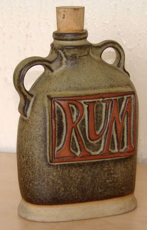 Tremar Pottery - Decanter Bottle, rum Pirate Pottery, Clay Bottles, Ceramic Flask, Pirate Festival, Ceramic Pitchers, Ceramic Bottles, Pottery Jugs, Rum Bottle, Ceramics Inspiration