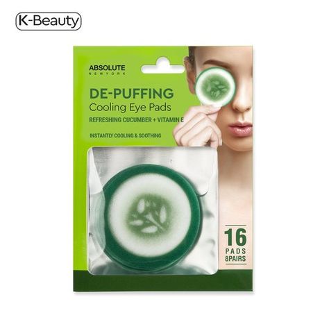 ABSOLUTE NEW YORK | IPSY Cucumber Eye Pads, Morning Tips, Baggy Eyes, Cucumber On Eyes, Spa Night, Face Sheet Mask, Eye Brightener, Beauty Box Subscriptions, Tired Eyes