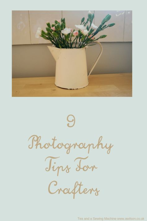 9 Photography Tips For Crafters (And Some Myths!) If you sell handmade items online, or if you have a craft blog, you'll know just how important it is to have good photos! Follow these 9 tips and you'll be taking beautiful photos in no time! https://www.awilson.co.uk/9-photography-tips-for-crafters-and-some-myths/ Photography Crafts To Sell, Etsy Photos, Staging Photos For Etsy, How To Take Pictures Of Items To Sell, How To Sell Photography Prints, How To Photograph Crochet Items, How To Market Your Photography Business, Free Photo Editing Software, Selling Crafts Online