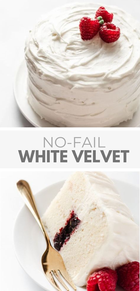 White Velvet Cake Recipe Gluten Free White Velvet Cake, The Best Homemade Cake Recipes, Less Sweet Cake Recipes, Brioche, White Cake 9x13 Recipe, Recipes For Vanilla Cake, Cake Boss White Velvet Cake Recipe, Super Moist White Cake Recipe, Wedding White Cake Recipe