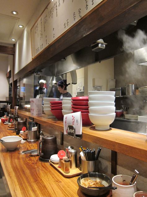 Ramen Bar Interior, Japanese Ramen Shop Interior, Noodle Shop Interior, Ramen Bar Design, Ramen Shop Interior, Japan Restaurant Interior, Ramen Restaurant Interior, Ramen Bar Ideas, Japan Ramen Shop