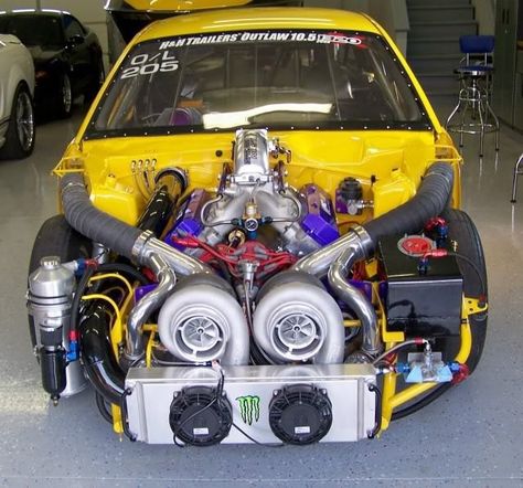 Two turbos. No waiting...... Cars Modified, Serie Bmw, Turbo Car, Drag Racing Cars, Weird Cars, Race Engines, Tuner Cars, Rat Rods, Hot Rods Cars