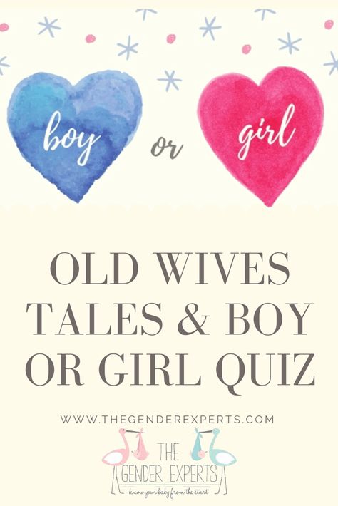 Gender Prediction Quiz, Gender Myths, Boy Or Girl Prediction, Gender Prediction Chart, Pregnancy Gender Prediction, Gender Quiz, Gender Prediction Test, Old Wives Tales Gender, Baby Gender Prediction