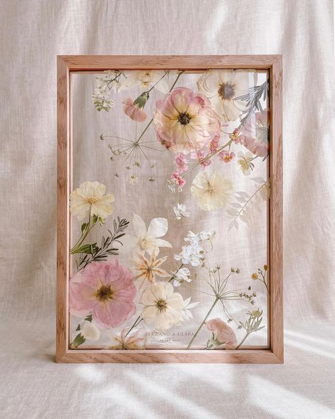 Pressed Flowers Picture Frame, Wedding Flowers In Frame, Wedding Pressed Flowers, Pressed Roses Framed, Flowers In Picture Frame, Pressed Flowers In Frame, Pressed Flower Art Picture Frames, Pressed Wedding Flowers, Dry Flower Frame