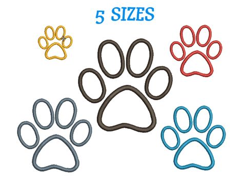 Excited to share the latest addition to my #etsy shop: Embroidery design Paw Print Machine Embroidery Dog Paw Design Embroidery Paw Animal Machine Embroidery Paw print Pattern INSTANT DOWNLOAD https://etsy.me/2VuFRUN #supplies #embroidery #pawprintpattern #instantdownl Paw Ideas, Silk Ribbon Embroidery Patterns, Paw Design, Animal Embroidery Designs, Border Embroidery, Machine Pattern, Baby Embroidery, Free Machine Embroidery Designs, Free Machine Embroidery